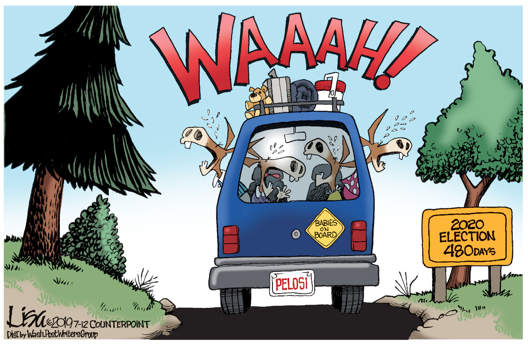 The lastest editorial cartoon